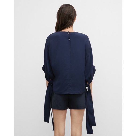 NWT Club Monaco Tie Sleeve Top - Picture 3 of 8